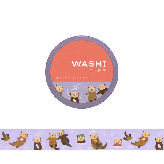 SEA OTTERS WASHI TAPE