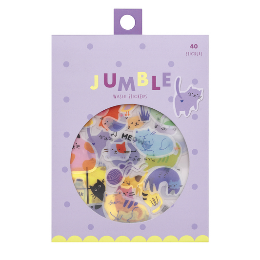 CATS JUMBLE STICKERS