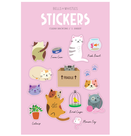 CATS CLEAR STICKERS