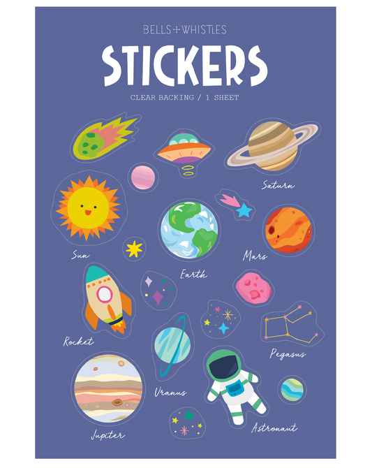 PLANET CLEAR STICKERS