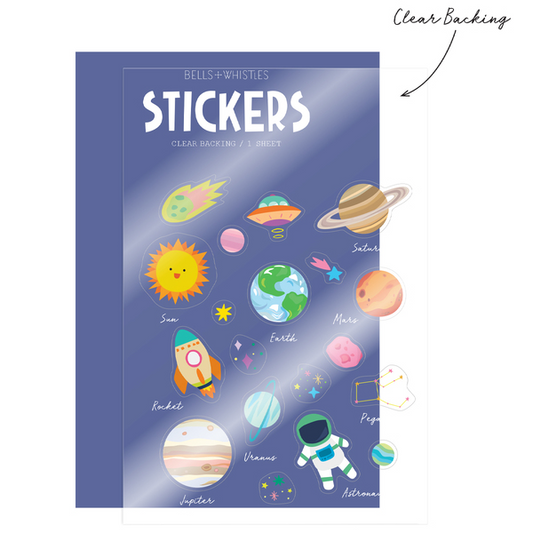 PLANET CLEAR STICKERS