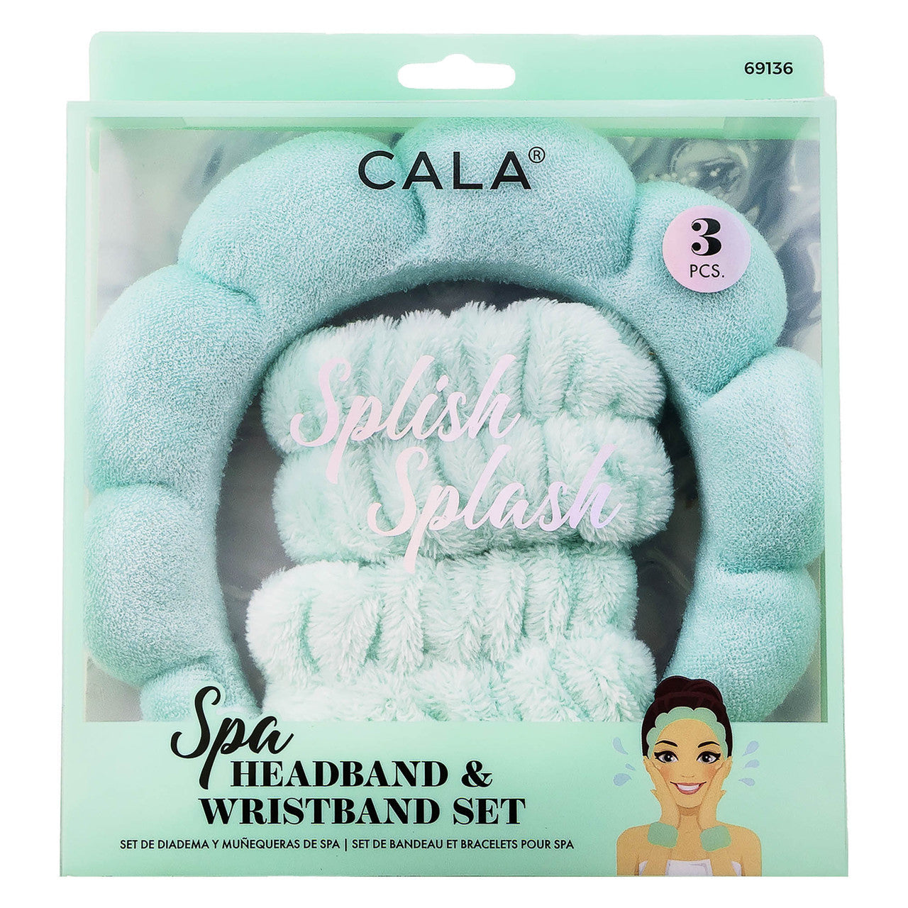 MINT SPA HEADBAND & WRISTBAND SET