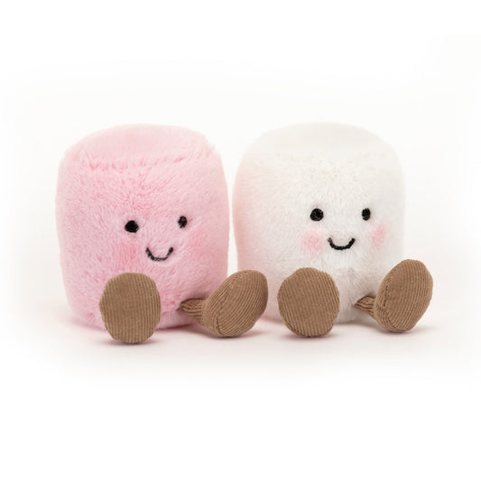 JELLYCAT AMUSEABLES PINK AND WHITE MARSHMALLOWS