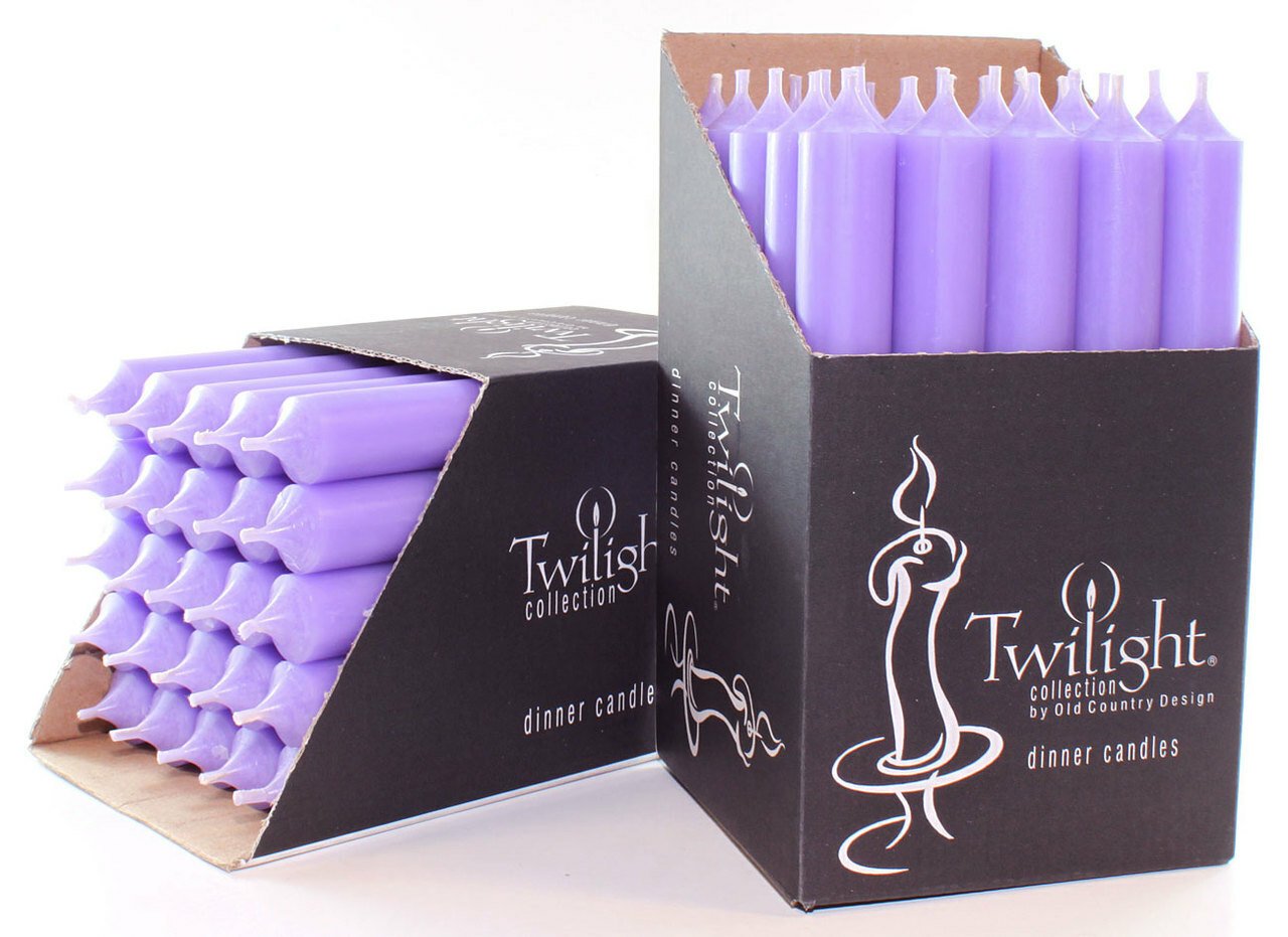 LAVENDER CANDLE 10"