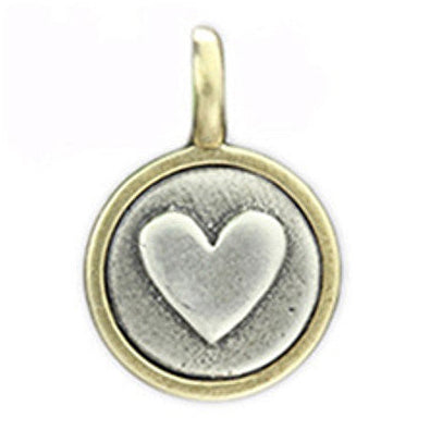 TINY HEART STAMP CHARM