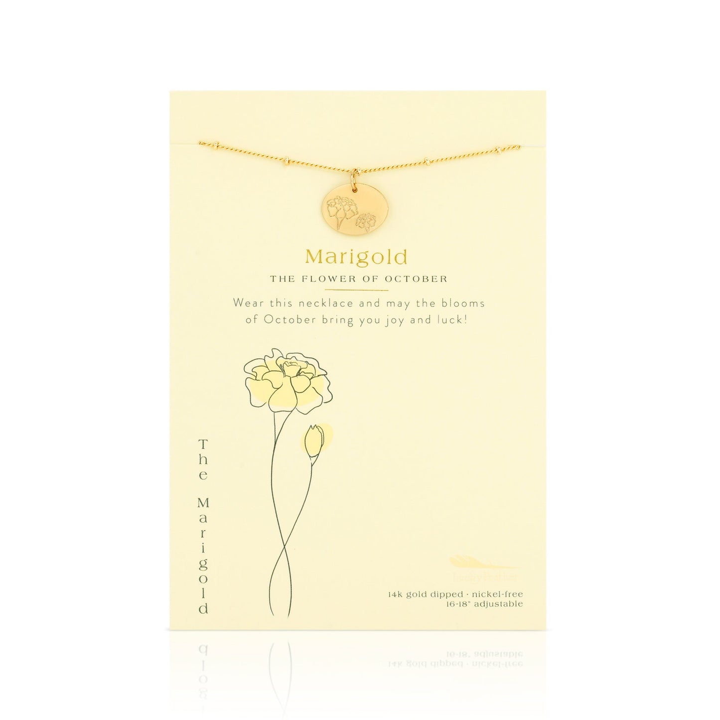 OCTOBER BIRTH FLOWER NECKLACE