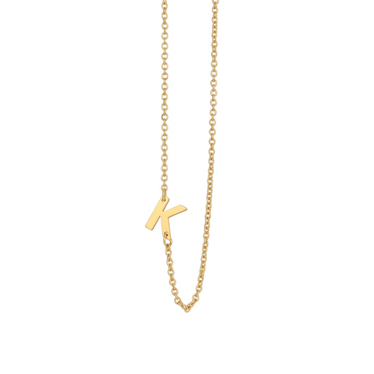 K LETTER NECKLACE