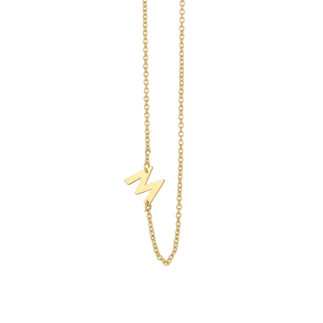 M LETTER NECKLACE