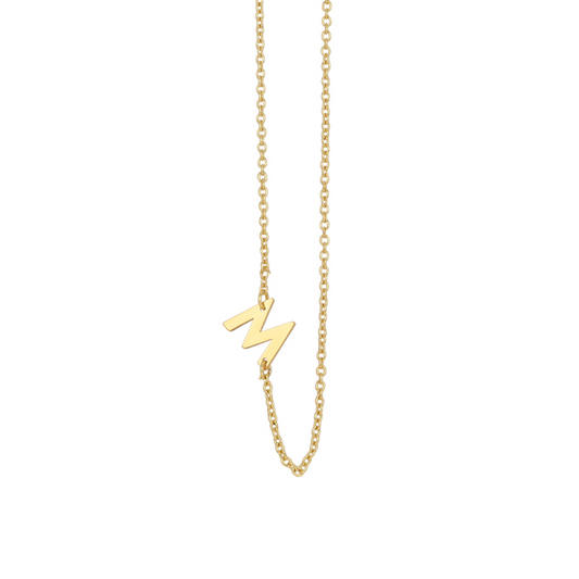 M LETTER NECKLACE