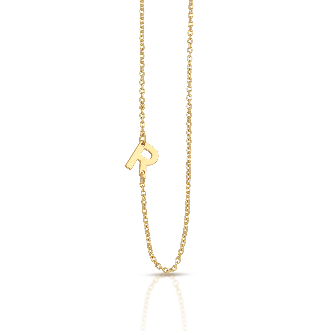 R LETTER NECKLACE