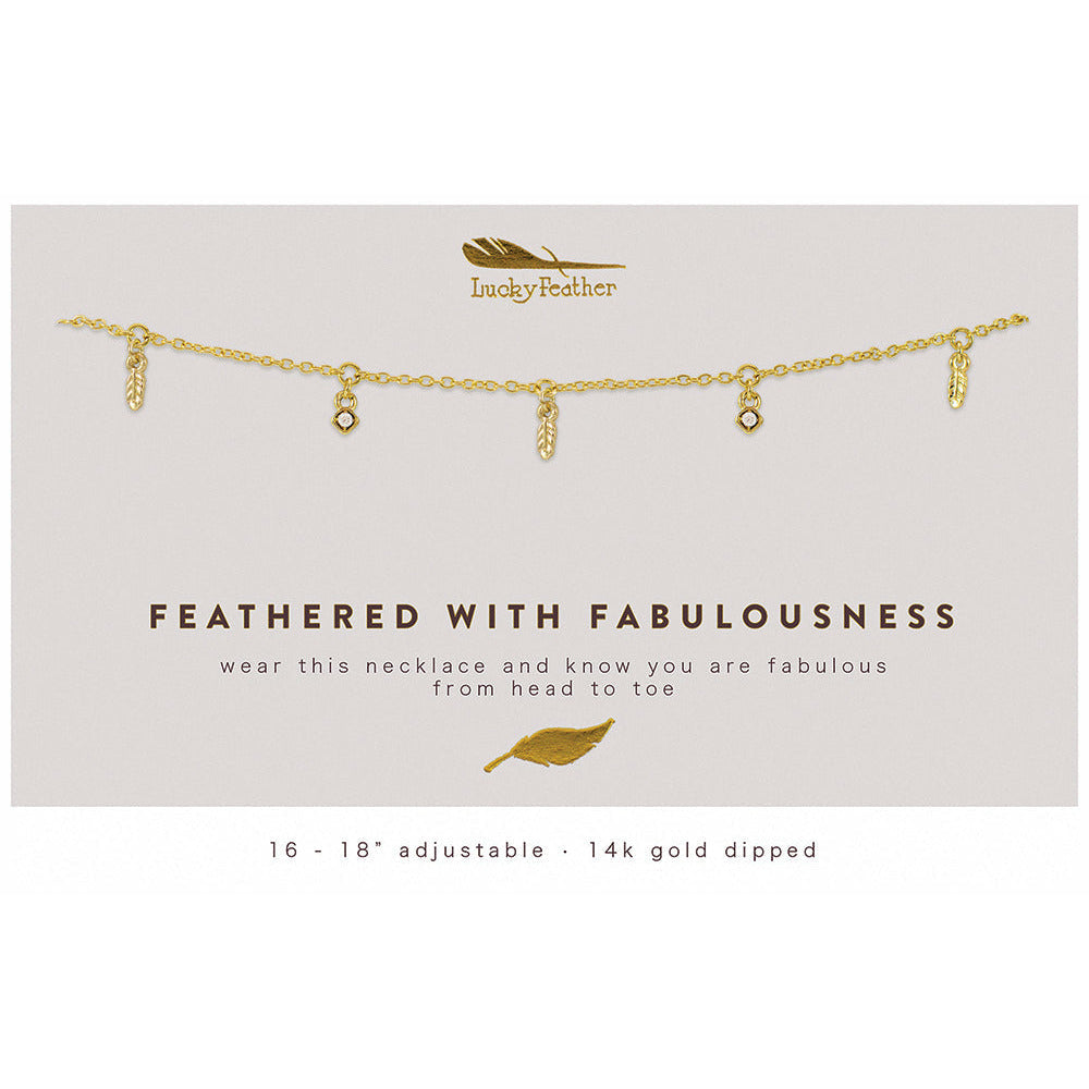 FEATHERS OF FAB NECKLACE