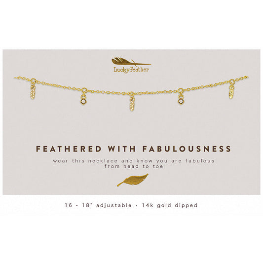 FEATHERS OF FAB NECKLACE