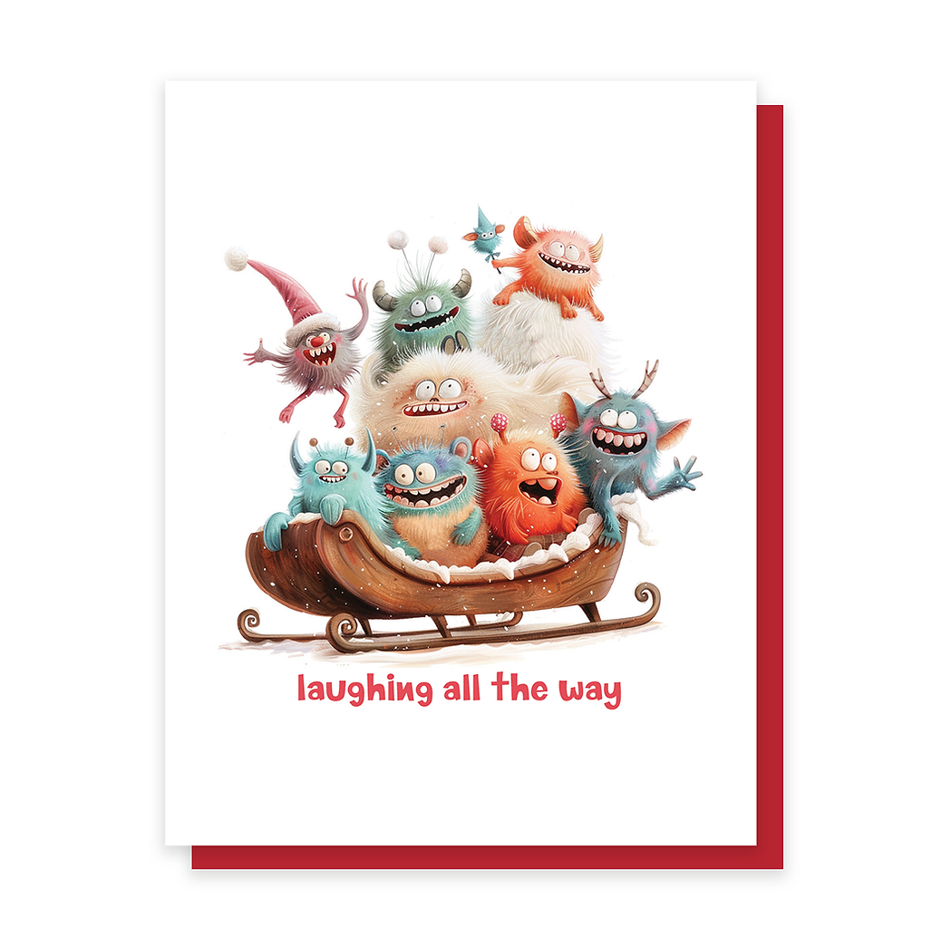 LAUGHING ALL THE WAY CARD
