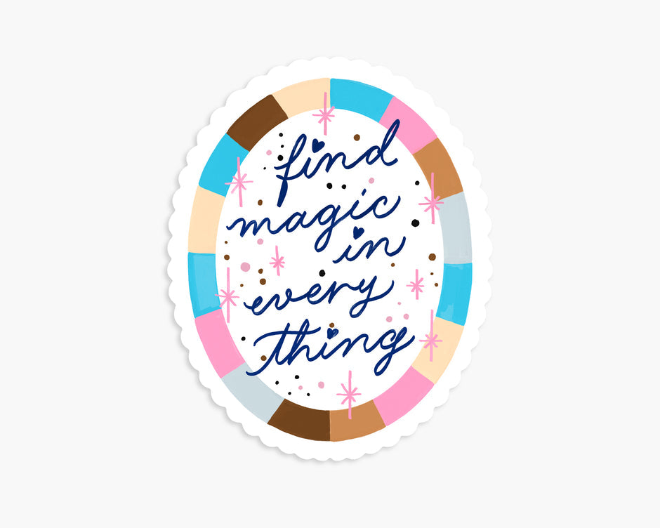 OVAL MAGIC STICKER