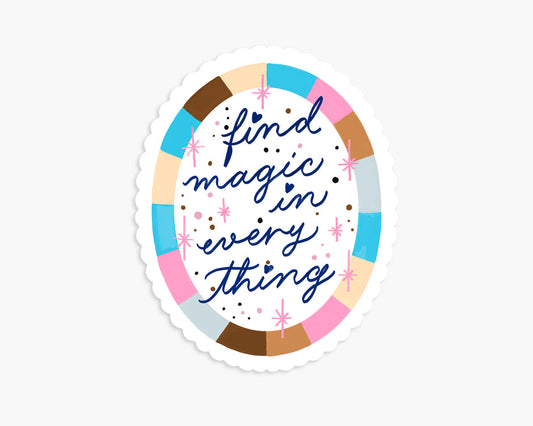 OVAL MAGIC STICKER