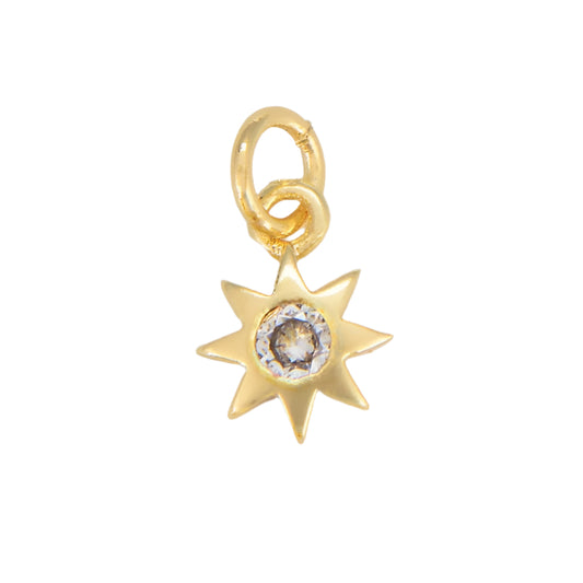 GOLD STARBURST CHARM
