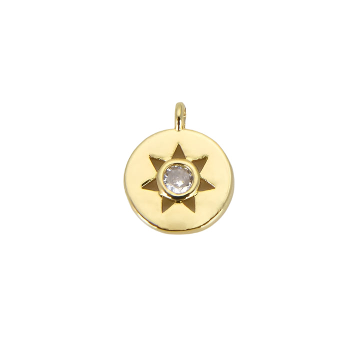 GOLD SUN DISC CHARM