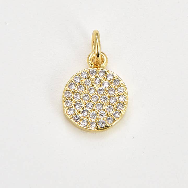 6MM ROUND PAVE CHARM