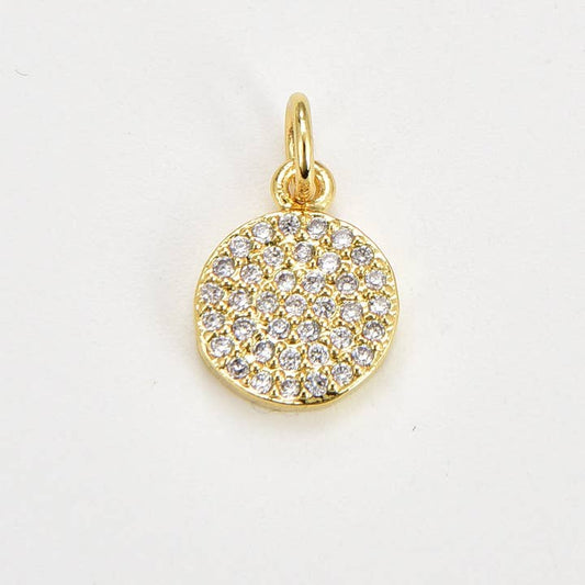 6MM ROUND PAVE CHARM