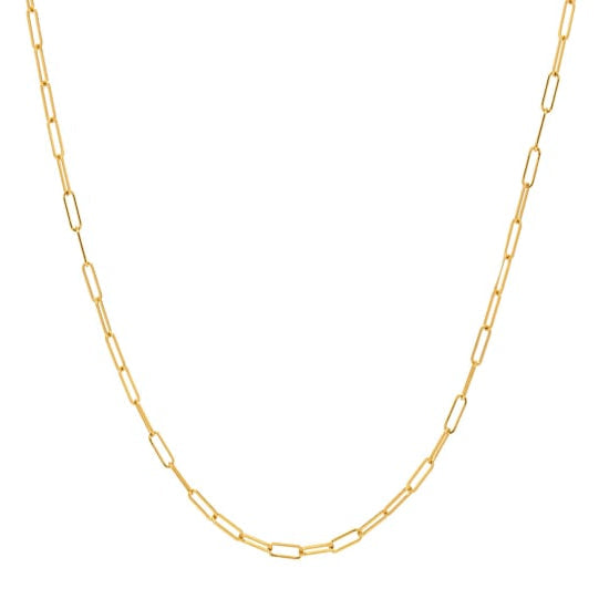 16" GOLD PAPERCLIP CHAIN