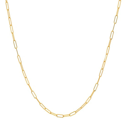16" GOLD PAPERCLIP CHAIN
