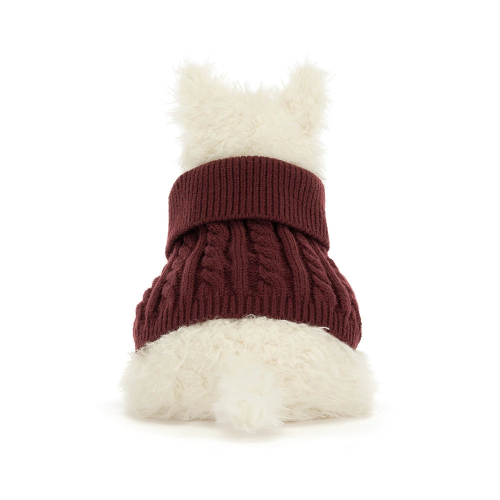 JELLYCAT MUNRO SCOTTIE DOG 'WINTER JUMPER'