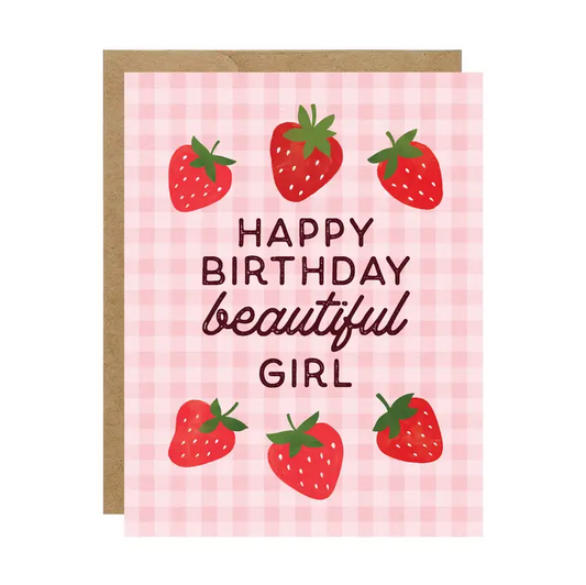 HAPPY BDAY BEAUTIFUL GIRL CARD
