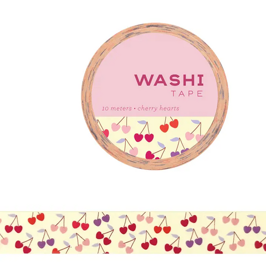 CHERRY HEARTS WASHI TAPE
