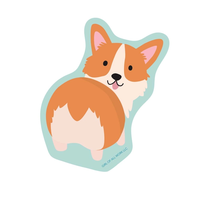 CORGI VINYL STICKER