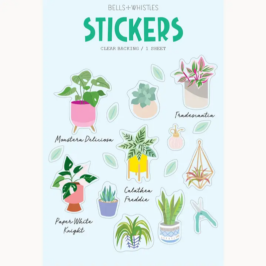 HOUSE PLANTS CLEAR STICKERS