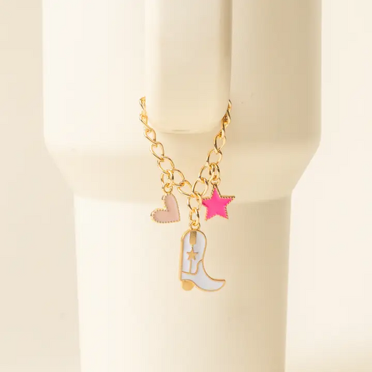 TUMBLER CHARM - COWGIRL