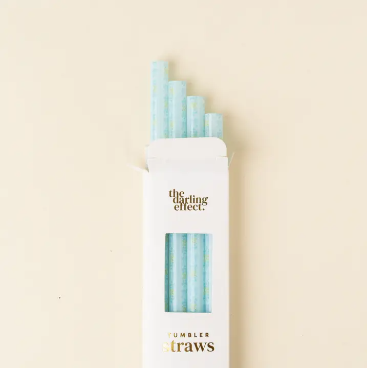 STRAW SET - FANCY BLUE