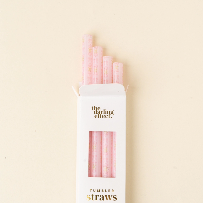 STRAW SET - FANCY PINK