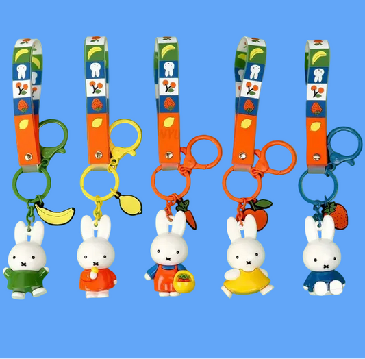 MIFFY & FRUIT KEYCHAIN