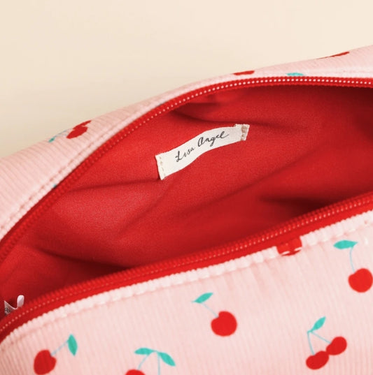 CHERRY PRINT MAKEUP BAG