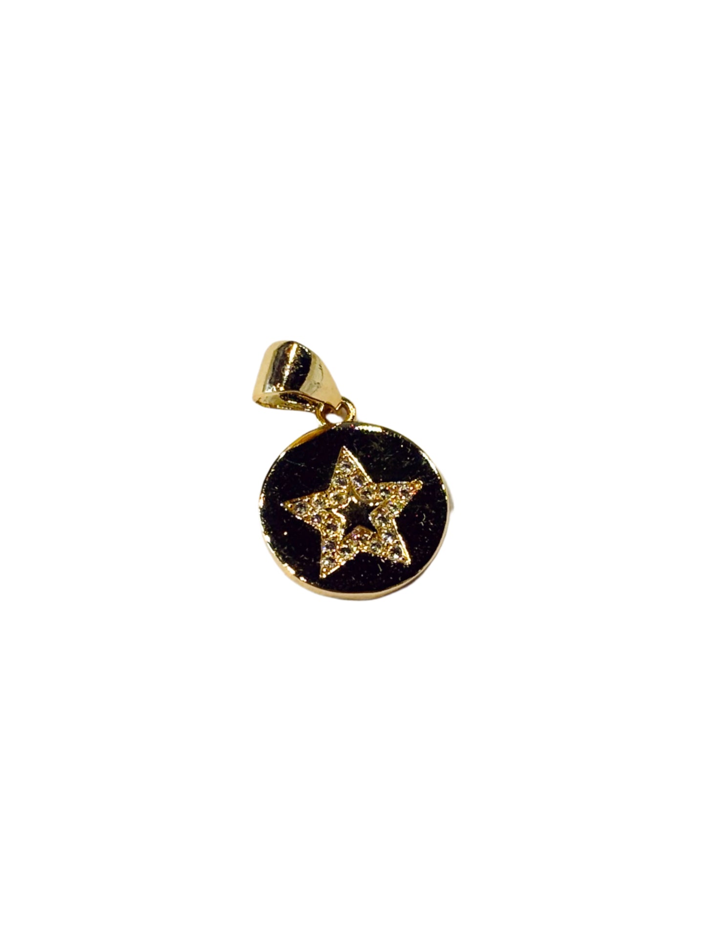 GOLD STAR DISK CHARM