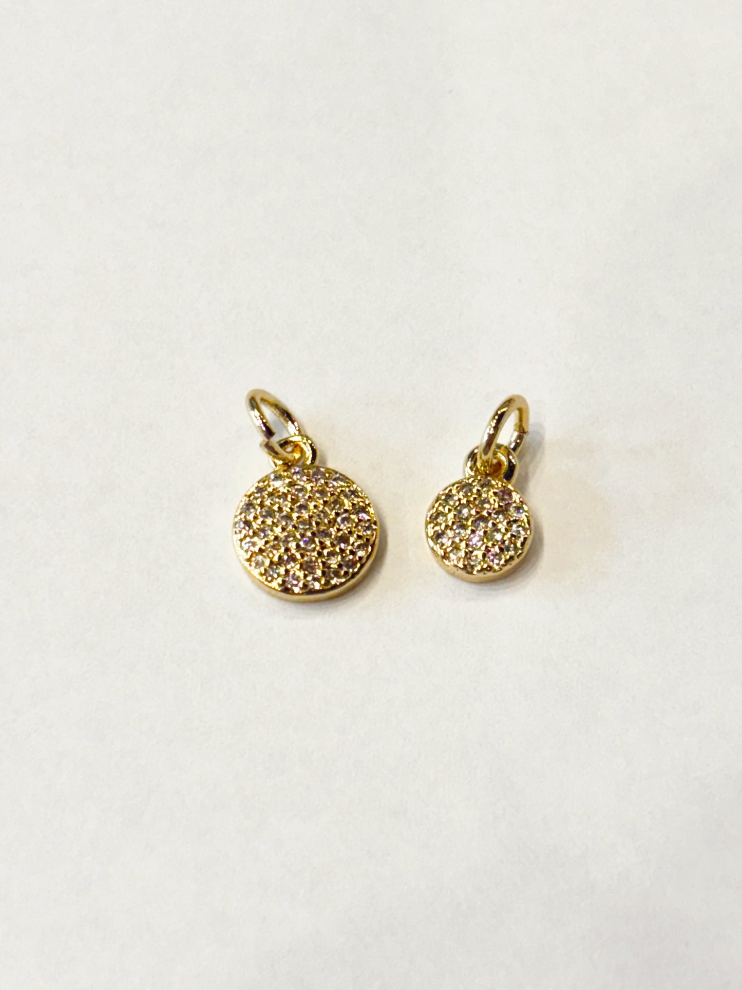 8MM ROUND PAVE CHARM