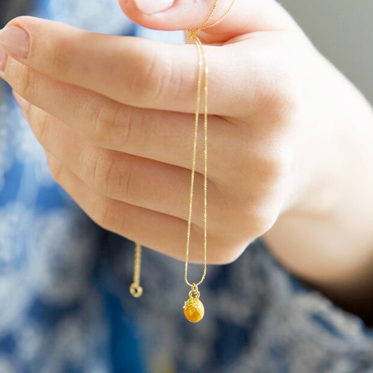 TINY ORANGE NECKLACE