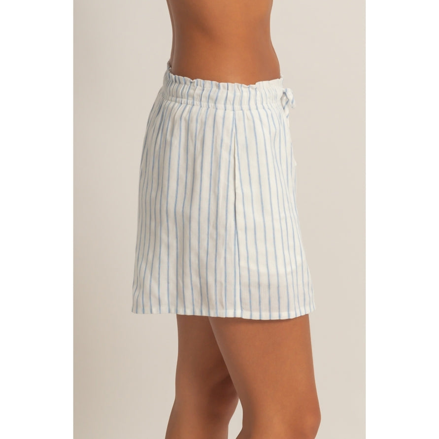 BLUE STRIPED SHORTS