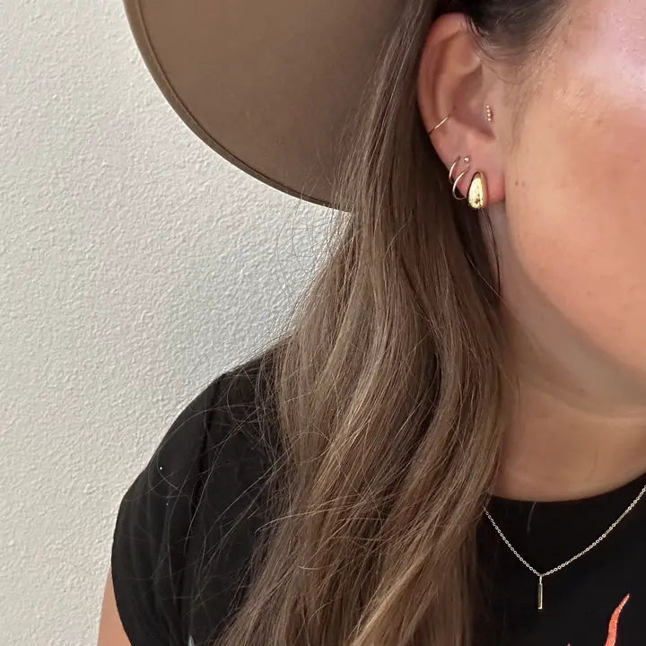 GOLD SCOTTIE EARRINGS