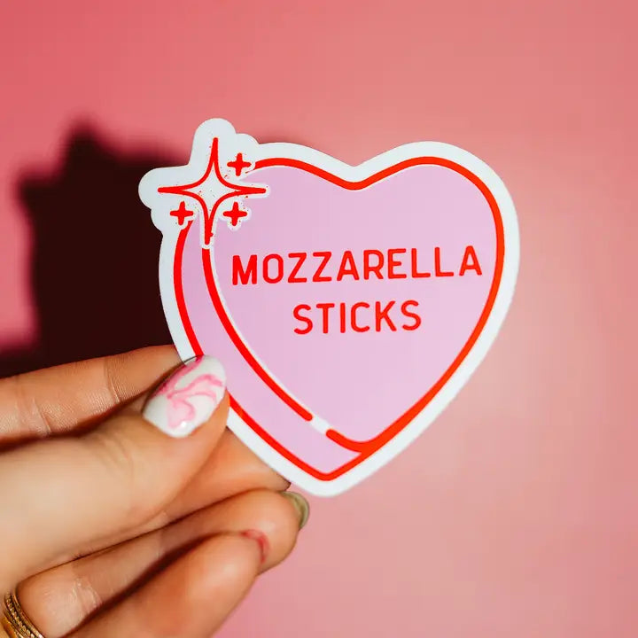 HEART MOZZARELLA STICKS STICKER