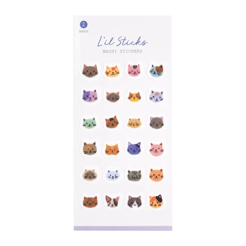 CATS L'IL WASHI STICKERS