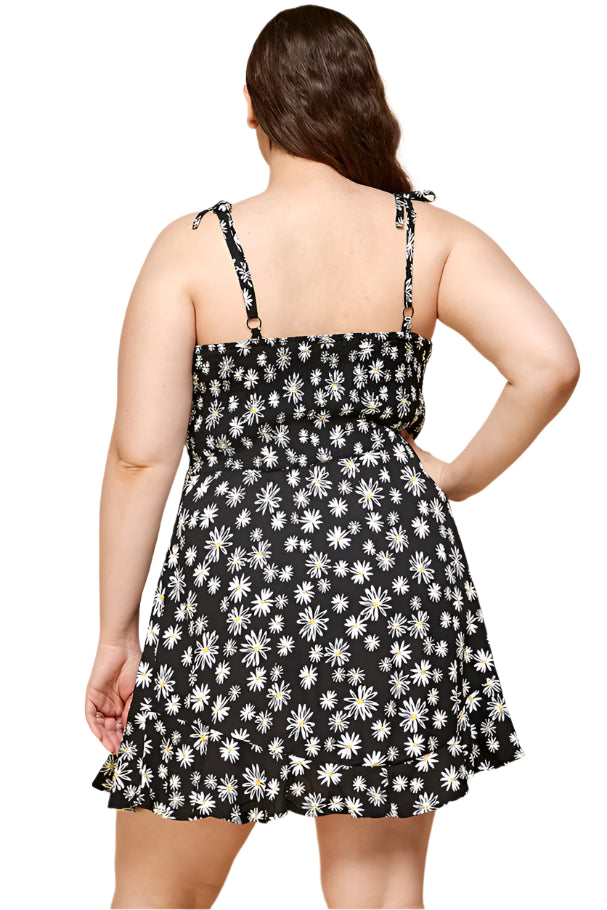 BLACK DAISY DRESS