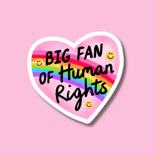 HUMAN RIGHTS FAN STICKER
