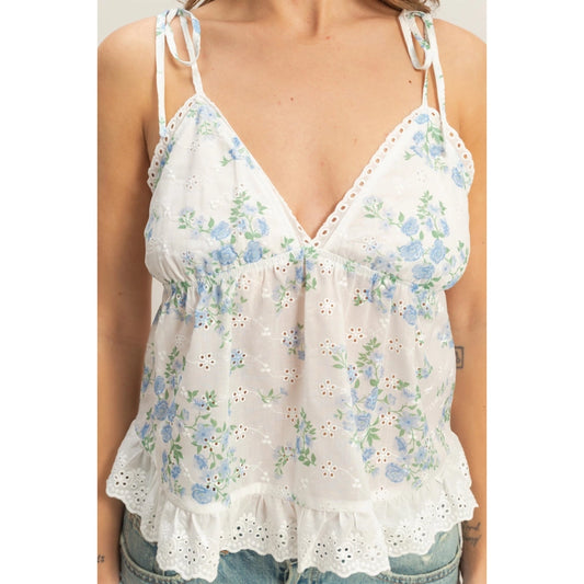 FLORAL BABYDOLL TANK