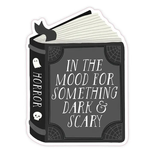 DARK AND SCARY BOOK STICKER