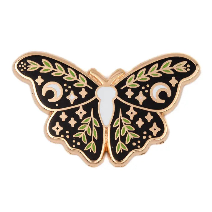 FLORAL MOTH PIN