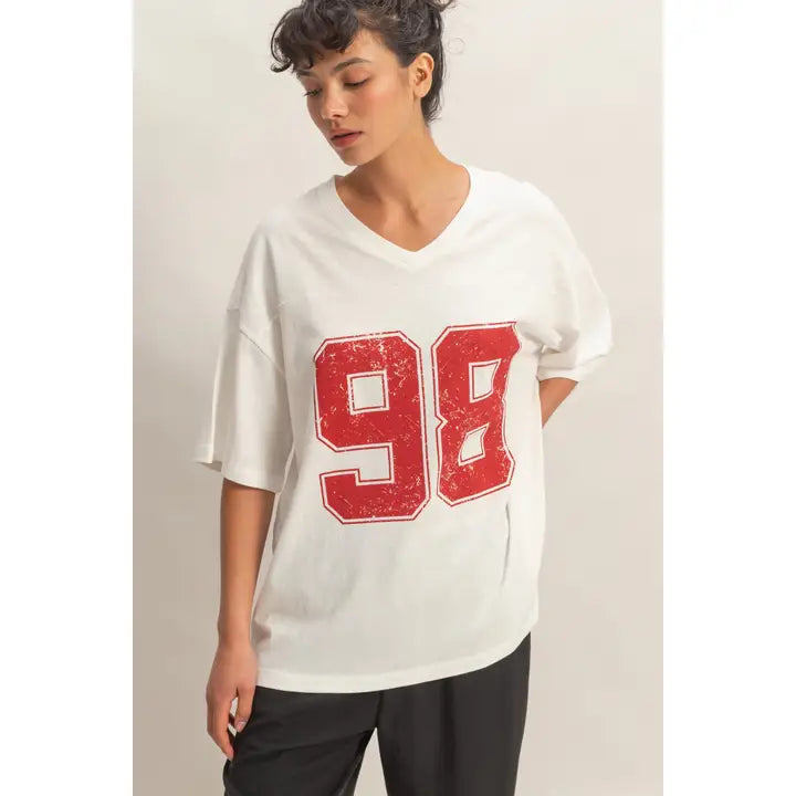 OVERSIZE JERSEY TEE