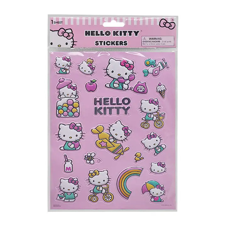 HELLO KITTY PUFFY STICKER SHEET