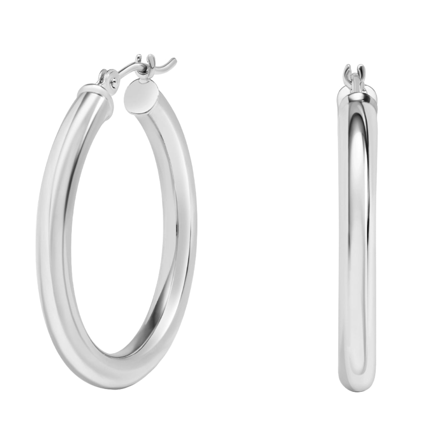 SILVER PLAIN HOOP 35mm
